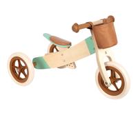 Small Foot Draisienne et Tricycle Maxi Caramel, en Bois et réglable en Hauteur, dès 12 Mois, 12498, Marron