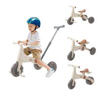 Draisienne Tricycle Bébé avec Putter,Draisienne Bebe 1 an,Tricycle Enfants Vélo avec Pédale Amovible,Siège et Poignée Réglablespour pour 12-24 Mois,Premier Cadeau Anniversaire Noel
