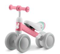 Ricokids Draisienne à partir de 1 an - Vélo pour enfant - Tricycle - Cadre en acier stable - Ultra léger - Rose et gris