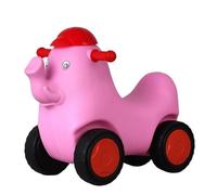 draisienne Trotteur éléphant et Jouet à enfourcher avec siège Bas et Corps incurvé, Voiture Mobile Durable for Les Tout-Petits Electrique(Roze)