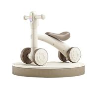 draisienne Vélo d'équilibre 2 en 1 Rocker n Ride avec Planche d'équilibre Amovible Lumières colorées et Musique Intérieur Extérieur Electrique(Brown,No Rocking Board)