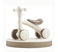 draisienne Vélo d'équilibre 2 en 1, Roues silencieuses, Planche d'équilibre détachable, Ensemble de Jouets for Jeu intérieur et extérieur Electrique(Brown,No Rocking Board)