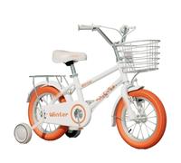draisienne Vélo for Enfants de 2 à 12 Ans, garçons et Filles, 12 à 18 Pouces, avec Roues d'entraînement, vélo for Enfants et Tout-Petits Electrique(Oranje,12inch)