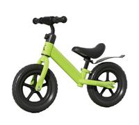 draisienne Vélo for Enfants, Vélo D'équilibre sans Pédales, Deux Roues Coulissantes, Jouets for Bébés, Hauteur Réglable De 12 À 14 Pouces, Rotation À 360° Electrique(Groen,14inch)