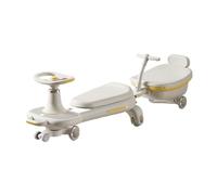 draisienne Voiture à enfourcher for Enfants avec Musique, lumières, Roues silencieuses, remorque, Utilisation intérieure et extérieure Electrique(Wit,Upgraded Version)