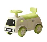 draisienne Voiture à Pousser avec remorque, Jouets d'intérieur et d'extérieur for Enfants avec Rangement sous Le siège, Musique légère Electrique(Groen,No Trailer)