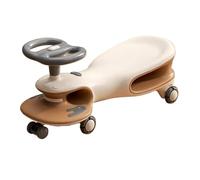 draisienne Voiture pivotante avec Roues Clignotantes Anti-retournement, Jouets for Tout-Petits for Enfants garçons Filles, il Suffit de Tourner Electrique(Brown)