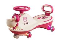 draisienne Voiture Wiggle avec Roues Lumineuses Anti-retournement, tournez Wiggle et C'est Parti. Le Meilleur Jouet à enfourcher for garçons et Filles Electrique(Roze,Flashing Wheel)