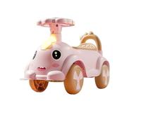 draisienne Wiggle Car 4 Roues, Voiture à Pousser avec Rangement sous Le siège, klaxon, Jouets musicaux for Tout-Petits, garçons et Filles Electrique(Roze)