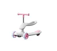 draisienne Wiggle Trottinette Pliable for Enfants Trottinette d'équilibre avec Coussin de siège Guidon à Hauteur réglable Electrique(Roze)