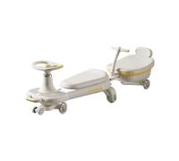 draisienne Wiggle - Voiture avec lumières Musicales, Roues silencieuses, remorque Anti-Renversement, for garçons et Filles âgés de 3 à 8 Ans, Jouet d'intérieur/extérieur Electrique(Wit,B)