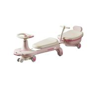 draisienne Wiggle - Voiture avec lumières Musicales, Roues silencieuses, remorque Anti-Renversement, for garçons et Filles âgés de 3 à 8 Ans, Jouet d'intérieur/extérieur Electrique(Roze,B)