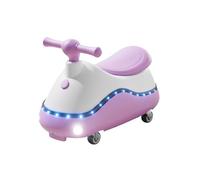 draisienne Wiggle - Voiture pivotante for Enfants, 4 Roues, avec lumières, Musique, Anti-Renversement, Jouets for intérieur et extérieur Electrique(Lila)