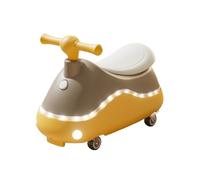 draisienne Wiggle - Voiture pivotante for Enfants, 4 Roues, avec lumières, Musique, Anti-Renversement, Jouets for intérieur et extérieur Electrique(Geel)