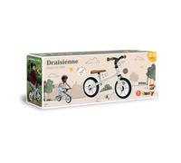 Smoby Draisienne First Bike – Légère métal, roues silencieuses, selle réglable – Beige