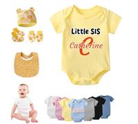 DRAJOIN Body Bébé Personnalisé de Retour à la Maison pour Garçon et Fille, Ensemble de Retour à la Maison pour Nouveau né