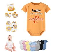 DRAJOIN Body Bébé Personnalisé de Retour à la Maison pour Garçon et Fille, Ensemble de Retour à la Maison pour Nouveau né
