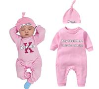 DRAJOIN Vêtements Personnalisés pour Bébé Garçon, Tenue de Rentrée de l'hôpital pour Nouveau-né Fille