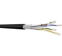 DRAKA 1001087-00100RW Câble réseau CAT 7 S/FTP 4 x 2 x 0.25 mm² noir Marchandise vendue au mètre