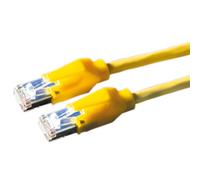 Draka Comteq Câble S/FTP Cat6 Jaune 2m - 8x AWG 27 100 Ohm - Câble de Patch Réseau
