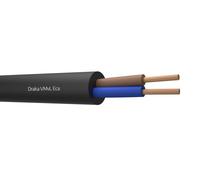 Draka VMVL Câble En Vinyle Flexible 2x1mm² Noir ca - 803881 [100 Mètres]