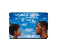 Drake Affiche rétro en métal avec inscription « Nothing Was The Same » - Décoration murale - 20 x 30 cm