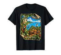 Drake Bay, réinterprétée artistiquement par #LeoPepeDesign T-Shirt Graphique avec Valeur