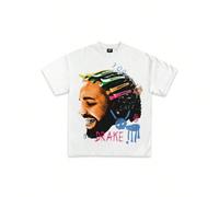 Drake For All The Dogs Graphic T-Shirt, Classic White Rap Concert Merch Hip Hop Tee, Size S-3XL Cotton Top. KOMFORT & SICHERHEIT - Das Kinder-T-Shirt aus 100 % Baumwolle bietet höchsten Tragekomfort u