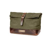 DRAKENSBERG Grande trousse de toilette « Otis » en toile cirée, imperméable, extensible, design enroulable, jusqu'à 8 l, Vert forêt