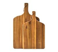 DRAKENSBERG Lot de 2 grands plateaux de service en bois FSC « Hudson » rustique, massif, acacia - DR00018