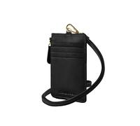 DRAKENSBERG Porte-cartes « AVA » petit format à porter autour du cou, avec porte-monnaie, pochette poitrine, cuir de vachette, Noir , Mini Geldbeutel - 8x13cm, Moderne