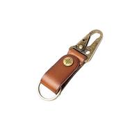 DRAKENSBERG Porte-clés en cuir "Max" avec mousqueton pour homme, design industriel, fait à la main, style vintage, DR00062, Marron vintage., Taille unique