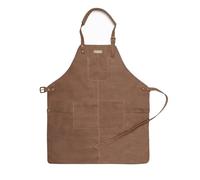 DRAKENSBERG Tablier de barbecue en cuir « Bob» pour homme, extra large, grande taille, tablier de barbecue en cuir de haute qualité, Marron havane, XXL