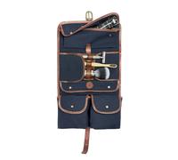 DRAKENSBERG Trousse de Toilette Suspendue en Toile 'Sid' - Nécessaire de Voyage Style Aventure avec Nombreux Compartiments - Blue-Marine, DR00196