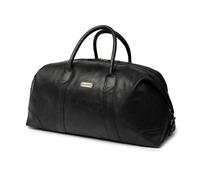 DRAKENSBERG Weekender 'David' - Gran Sac de Voyage en Cuir Plein, Sac de Week-End et de Sport, Duffel Bag au Design Vintage-rétro, pour Femme et Homme, Fait Main Durable, 60L, Noir, DR00366