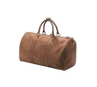 DRAKENSBERG Weekender 'James' (50) Sac de Voyage en Cuir Élégant pour Hommes et Femmes, Compatible avec Les Bagages à Main, 30L - Cannelle-Marron, DR00400