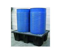 Drakkar BAC DE Retention POLYETHYLENES RECYCLES Noir .240L 130 X 90 X 39 CM - CAILLEBOTTIS Acier