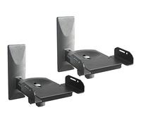 Drall Support Mural pour Enceinte Universel Fix ation Murale inclinable orientable réglable Haut-Parleur Support Enceintes TV 2 Pieces Noir Modèle: BH5Bx2