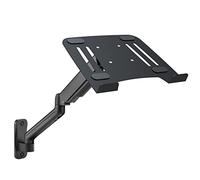 Drall Support Mural pour Ordinateur Portable, Bras Extensible pneumatique réglable en Hauteur, Plateau articulé pour Ordinateur Portable, Convient pour Les écrans de 10 à 17", Noir LT12T-IP3B