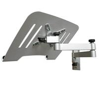 Drall Support Mural pour Ordinateur Portable en Argent avec Plateau pour adaptateurs pour Ordinateur Portable Blanc Modèle: L52S-IP3W