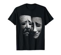 Drama Comédie Tragédie Théâtre Happy Sad Masque T-Shirt