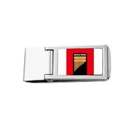 Drama Human Spiritual Wealth Slim Pince à billets en acier inoxydable Portefeuille de poche