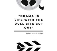 Drama Is Is Life ...": Notebook Elegant Scene Storyboard Template To Write In Scen Comic Movie Ideal Gag Gift For Filmmakers Advertisers Animators Directors Storytellers Cinema Lovers ,Large Size 8.5