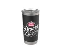 Drama Queen Reine Princesse Estime de Soi Femmes Fortes Gobelet isotherme en acier inoxydable double paroi