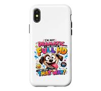 Dramatic Dog Full HD Reaction Expressive Canine Coque pour iPhone X/XS
