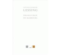 Dramaturgie de Hambourg - Gotthold Ephraim Lessing - Belles Lettres - broché - Théâtre