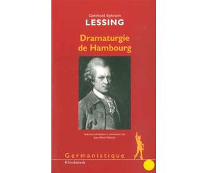 Dramaturgie de Hambourg - Gotthold Ephraim Lessing - Klincksieck - broché - Théâtre