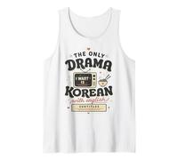 Drame coréen sous-titres Anglais Kdrama Retro TV Fan Débardeur