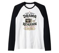 Drame coréen sous-titres Anglais Kdrama Retro TV Fan Manche Raglan