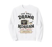 Drame coréen sous-titres Anglais Kdrama Retro TV Fan Sweatshirt